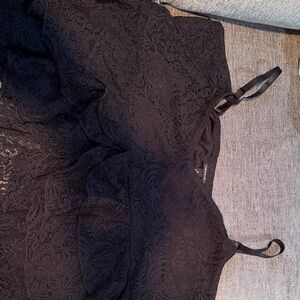 Torrid Black Lace Tank Top